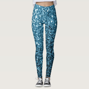 Baby lichtblauwe nepschittertjes glinstertjes leggings
