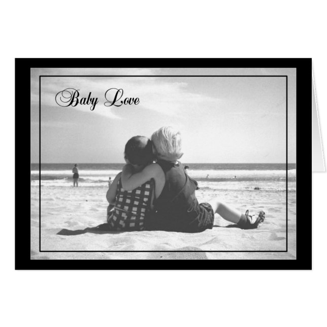 Baby Liefde BLANK Kaart (Voorkant Horizontaal)