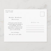 Baby Liefde en Bedankt Foto geboorteaankondiging Briefkaart (Achterkant)