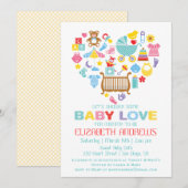 Baby Liefde Hart Shower Uitnodiging (Voorkant / Achterkant)