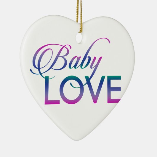 Baby Liefde Keramisch Ornament (Rechts)