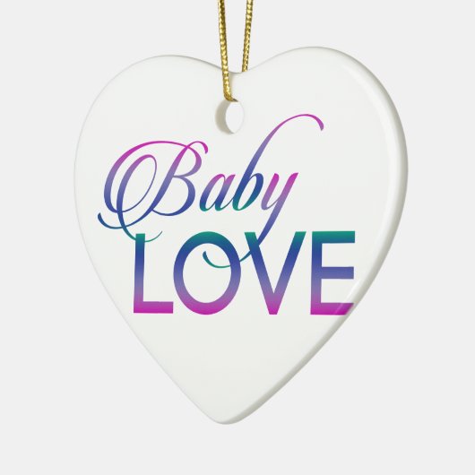 Baby Liefde Keramisch Ornament (Links)