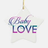 Baby Liefde Keramisch Ornament (Voorkant)