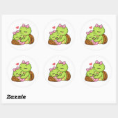 Baby Liefde Kus Ronde Sticker (Vel)