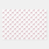 Baby Lila Rocking Horse Inpakpapier Vel (Voorkant)