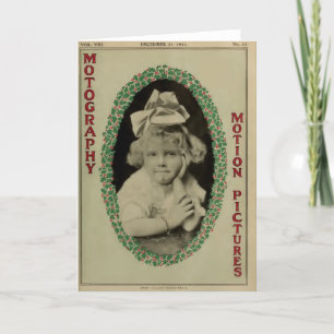 Baby Lillian Wade kinderportret 1912 schattig Feestdagen Kaart