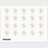 Baby Lion Baby shower Dank u wel Ronde Sticker (Vel)