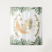 Baby Lion Baby shower Tapestry Backdrop Wandkleed (Voorkant)
