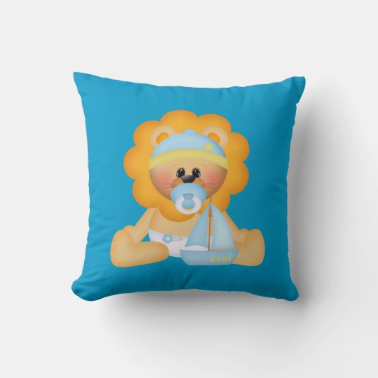 Baby Lion Bedroom, Wieg of couch Pillow Kussen (Voorkant)