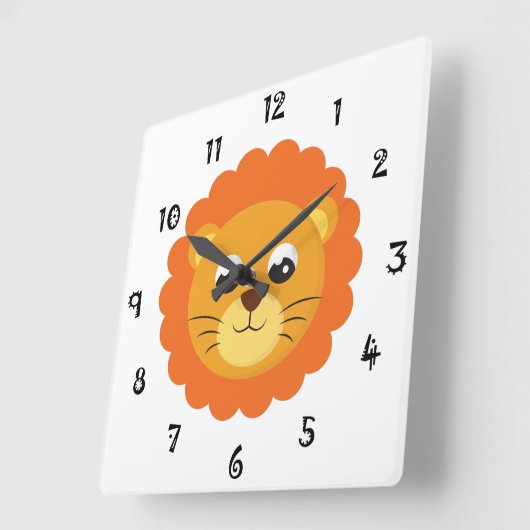 Baby Lion Face Wall klok (Hoek)