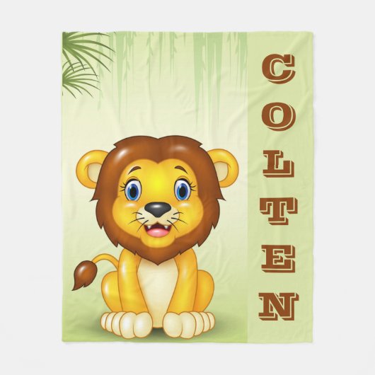 Baby Lion Fleece Blanket (Voorkant)