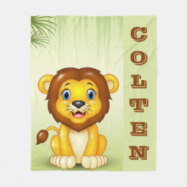 Baby Lion Fleece Blanket Deken
