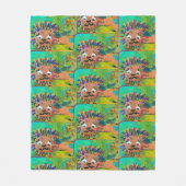 Baby Lion Fleece Deken (Voorkant)
