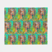 Baby Lion Fleece Deken (Voorkant (Horizontaal))
