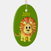Baby Lion/Foto Keramisch Ornament (Rechts)