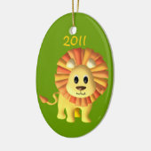 Baby Lion/Foto Keramisch Ornament (Links)