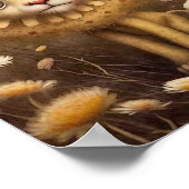 Baby Lion Furry African | Lion Wall Print (Hoek)