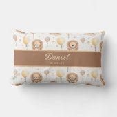 Baby Lion Gepersonaliseerde Psalm Schrift Kwekerij Kussen (Voorkant)