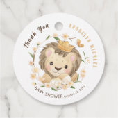 Baby Lion king Oerwoud Baby shower Bedankjes Labels (Achterkant)