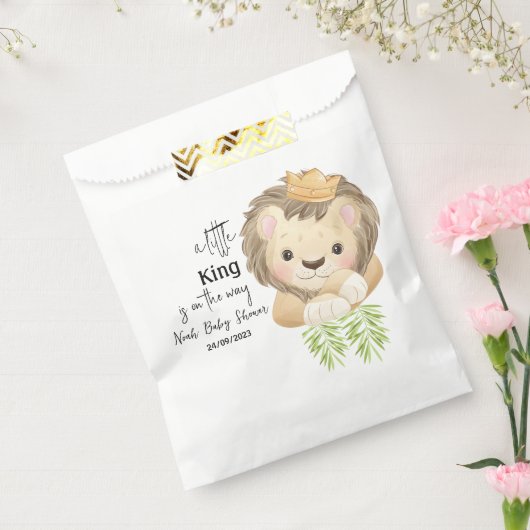 baby Lion King Safari Dieren Baby shower Bedankzakje (Gezegeld)