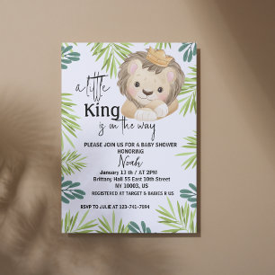 baby Lion King Safari Dieren Baby shower Kaart