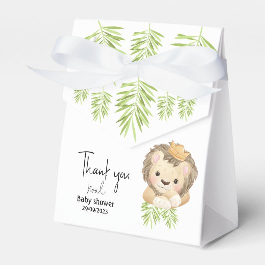 baby Lion King Safari Dieren Bedankdoosjes (Voorkant Zijde)