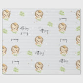 baby Lion King Safari Dieren Cadeaupapier (Vlak)