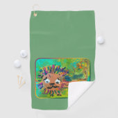 Baby Lion: "Kunst van kinderen" Golfhanddoek (Insitu)