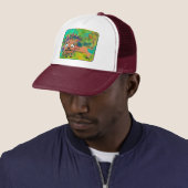 Baby Lion: "Kunst van kinderen" Trucker Pet (In situ)