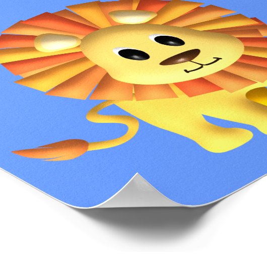 Baby Lion/Nursery Decor Poster (Hoek)