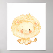 Baby Lion Nursery Wall Art