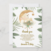 Baby Lion Safari Baby shower Hartelijk dank Bedankkaart (Voorkant)