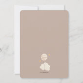 Baby Lion Shower Invitation Kaart (Achterkant)