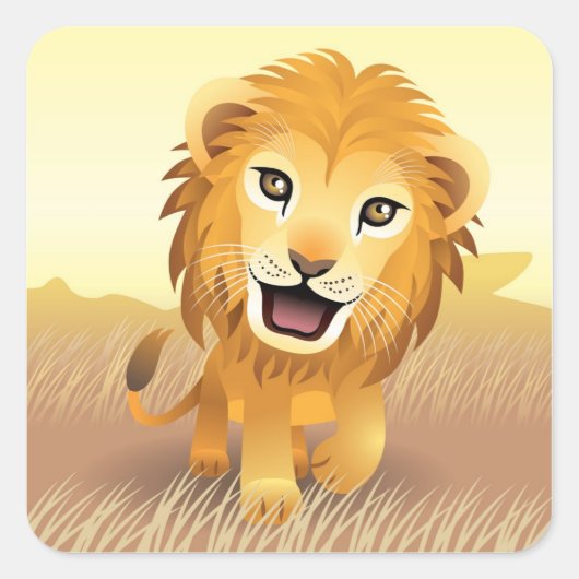 Baby Lion Sticker (Voorkant)