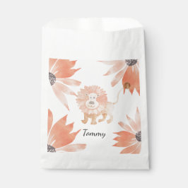 Baby Lion Waterverf met handbeschilderd Bedankzakje