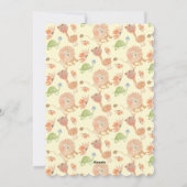 Baby Lion Waterverf met handbeschilderd Feestdagenkaart (Achterkant)