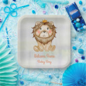 Baby Lion Welcome Baby Boy Paper Bord (Feest)