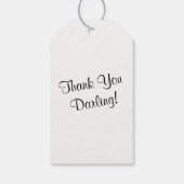 BABY Little Black Dress Baby shower Sprinkle Party Cadeaulabel (Achterkant)