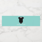 BABY Little Man Tuxedo Baby shower Party Waterfles Etiket (Enkel label)