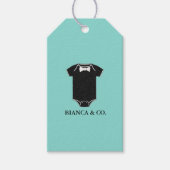 BABY Little Man Tuxedo Douche Sprinkle Party Cadeaulabel (Voorkant)