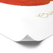 Baby Little sweetie Schattige Apple Nursary Poster (Hoek)