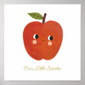 Baby Little sweetie Schattige Apple Nursary Poster (Voorkant)