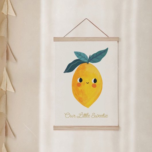Baby Little sweetie Schattige Lemon Nursary Hangend Wandkleed