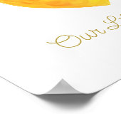 Baby Little sweetie Schattige Lemon Nursary Poster (Hoek)