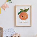 Baby Little sweetie Schattige Sinaasappel Nursary Poster<br><div class="desc">Baby Little sweetie Schattige Sinaasappel Nursary</div>