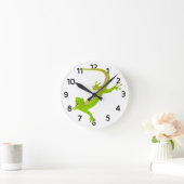 Baby Lizard Cartoon Clock Ronde Klok (Huis)