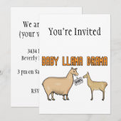 Baby Llama Drama Kaart (Voorkant / Achterkant)