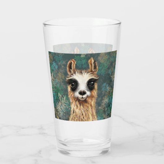 Baby Llama Glass Fun Glas (Achterkant)
