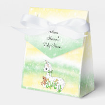 Baby Llama Green en Yellow Baby shower