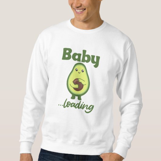Baby Loading Funny Pawant Avocado Mam Trui (Voorkant)